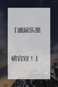 潘展乐重磅官宣！