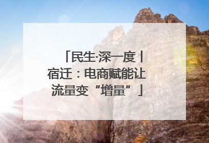 民生·深一度丨宿迁：电商赋能让流量变“增量”
