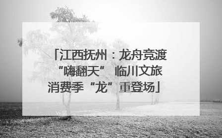 江西抚州：龙舟竞渡“嗨翻天” 临川文旅消费季“龙”重登场