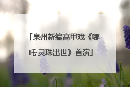 泉州新编高甲戏《哪吒·灵珠出世》首演
