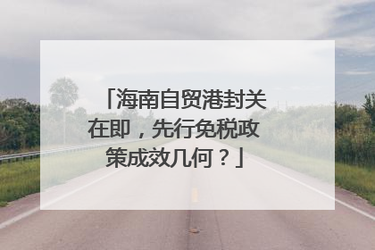 海南自贸港封关在即，先行免税政策成效几何？