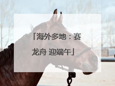 海外多地：赛龙舟 迎端午