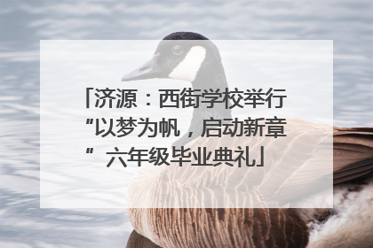 济源：西街学校举行“以梦为帆，启动新章”六年级毕业典礼