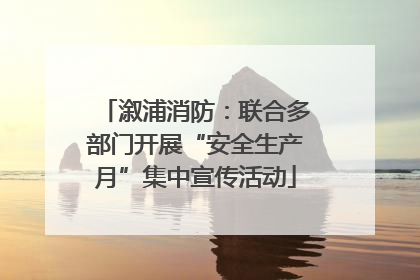 溆浦消防：联合多部门开展“安全生产月”集中宣传活动