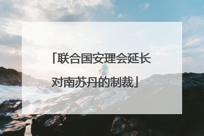 联合国安理会延长对南苏丹的制裁