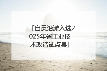 自贡沿滩入选2025年省工业技术改造试点县