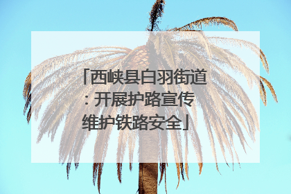 西峡县白羽街道：开展护路宣传 维护铁路安全