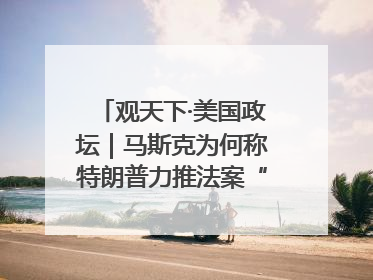观天下·美国政坛｜马斯克为何称特朗普力推法案“令人作呕”