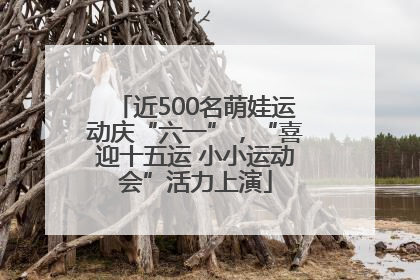 近500名萌娃运动庆“六一”，“喜迎十五运 小小运动会”活力上演