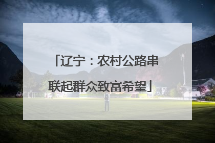 辽宁：农村公路串联起群众致富希望
