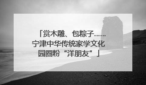 赏木雕、包粽子……宁津中华传统家学文化园圈粉“洋朋友”