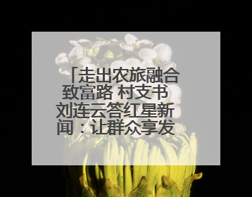 走出农旅融合致富路 村支书刘连云答红星新闻：让群众享发展成果