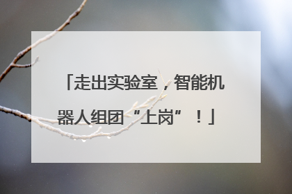 走出实验室，智能机器人组团“上岗”！