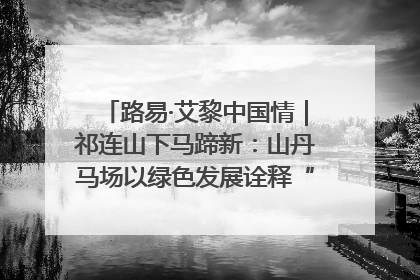 路易·艾黎中国情｜祁连山下马蹄新：山丹马场以绿色发展诠释“两山”理论实践