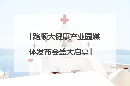路顺大健康产业园媒体发布会盛大启幕