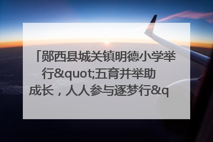 郧西县城关镇明德小学举行"五育并举助成长，人人参与逐梦行"庆六一活动