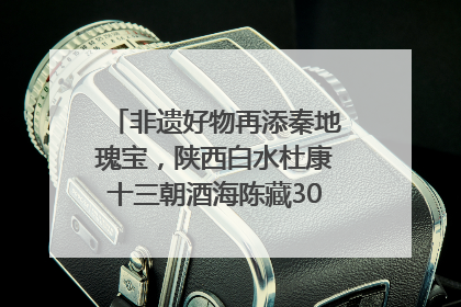 非遗好物再添秦地瑰宝，陕西白水杜康十三朝酒海陈藏30年别具一格