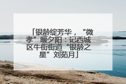 银龄绽芳华，“微孝”暖夕阳：记西城区牛街街道“银龄之星”刘茹月