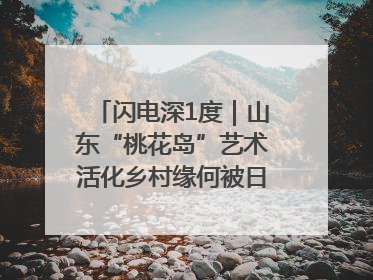 闪电深1度|山东“桃花岛”艺术活化乡村缘何被日本友人推介?
