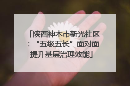 陕西神木市新光社区：“五级五长”面对面 提升基层治理效能
