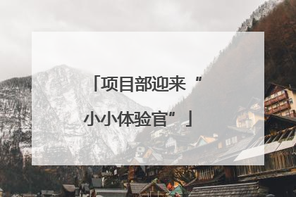 项目部迎来“小小体验官”