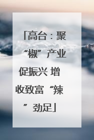 高台：聚“椒”产业促振兴 增收致富“辣”劲足