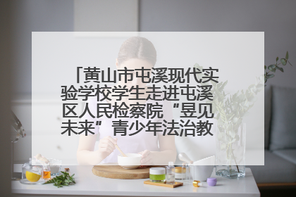 黄山市屯溪现代实验学校学生走进屯溪区人民检察院“昱见未来”青少年法治教育宣传基地