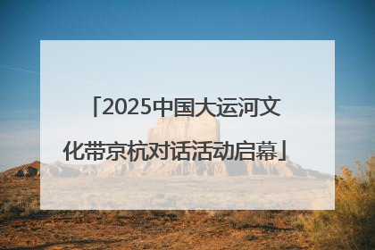 2025中国大运河文化带京杭对话活动启幕