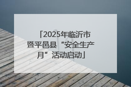 2025年临沂市暨平邑县“安全生产月”活动启动